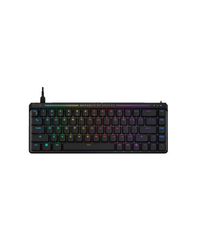 Asus ROG FALCHION ACE HFX Compact 65% Analog RGB Gaming Keyboard, Wired (Dual USB-C), ROG HFX Magnetic Switches, Rapid Trigger, Touch Panel