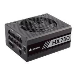 Corsair 750W Professional HX Series HX750 PSU, Fluid Dynamic Fan, Fully Modular, 80+ Platinum
