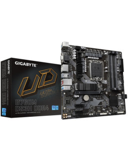 Gigabyte B760M DS3H DDR4 Ultra Durable Intel 1700 Socket Motherboard, Micro-ATX, 4x DDR4 Slots, 2x M.2 Sockets, 1x USB-C Port, 2.5GbE LAN, 1x D-Sub / 2x DisplayPorts / 1x HDMI Port