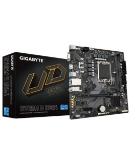 Gigabyte B760M H DDR4 Ultra Durable Intel 1700 Socket Motherboard, Micro-ATX, 2x DDR4 Slots, 2x M.2 Sockets, GbE LAN, 1x D-Sub / 1x HDMI Port