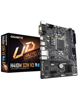 Gigabyte H410M S2H V2 Motherboard, Intel Socket 1200, 10th Gen, Micro ATX, Intel Ultra Durable with GIGABYTE Gaming GbE LAN, PCIe Gen3 x4 M.2, HDMI / DVI-D/ D-Sub Ports for Multiple Display, Anti-Sulfur Resistor, Smart Fan 5