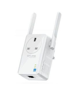 TP-LINK (TL-WA860RE) 300Mbps Wall-Plug Wifi Range Extender, AC Passthrough, 1 LAN