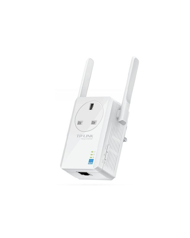 TP-LINK (TL-WA860RE) 300Mbps Wall-Plug Wifi Range Extender, AC Passthrough, 1 LAN