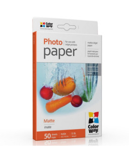 ColorWay Matte 6x4 190gms Photo Paper 50 Sheets
