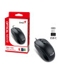 Genius DX-110 Wired USB-Type C Plug and Play Mouse, 1000 DPI Optical Tracking, 3 Button with Scroll Wheel, Ambidextrous Design w