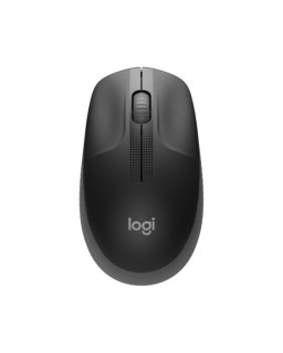 Logitech Wireless Mouse M190, Full Size Ambidextrous Curve Design, 18-Month Battery with Power Saving Mode, USB Receiver, Precise Cursor Control with Wide Scroll Wheel and Scooped Buttons, Black