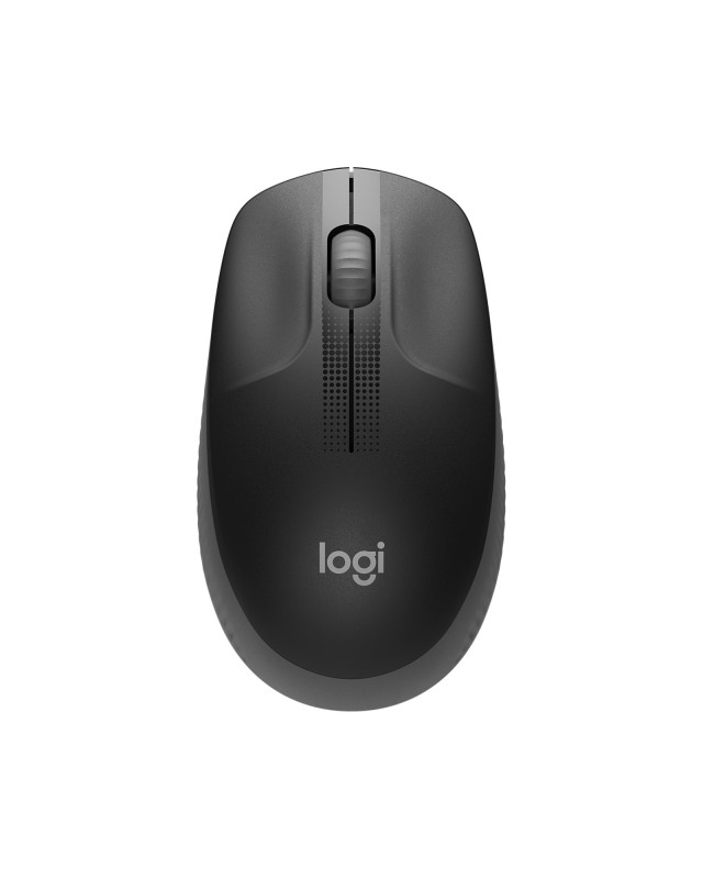 Logitech Wireless Mouse M190, Full Size Ambidextrous Curve Design, 18-Month Battery with Power Saving Mode, USB Receiver, Precise Cursor Control with Wide Scroll Wheel and Scooped Buttons, Black