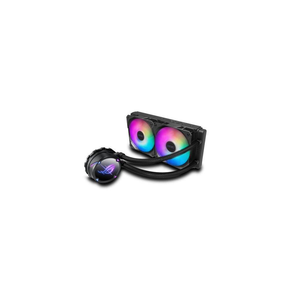 Asus ROG STRIX LC II 240 ARGB Liquid CPU Cooler, 240mm, 7th Gen Asetek Pump, 2 x ARGB PWM Fans & ARGB Pump Cover