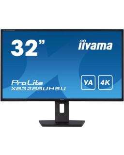 iiyama PROLITE XB3288UHSU-B5 32 Inch 4K Monitor, IPS, 3ms, 60hz, FreeSync, HDMIx2, Display Port, USB Hub, PIP, Speakers, Int PSU, Height Adjustable, VESA