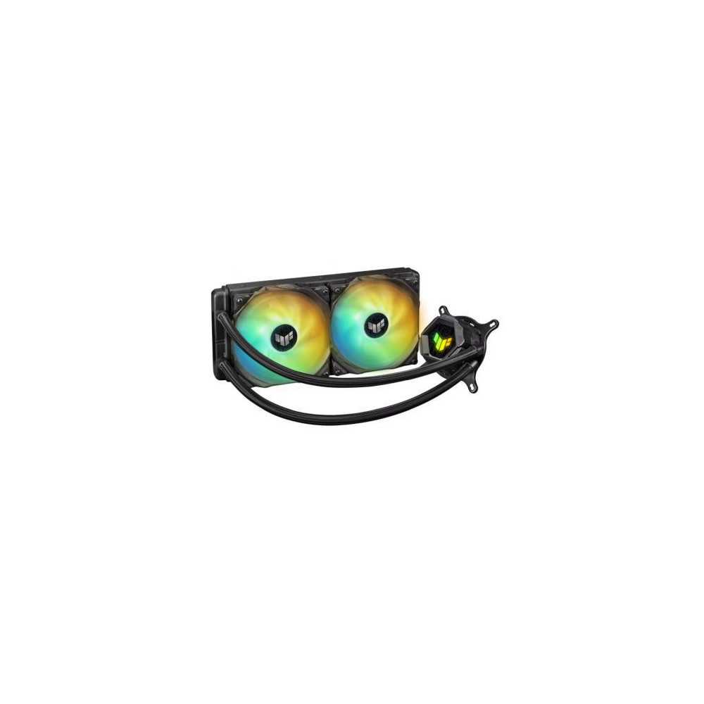 Asus TUF Gaming LC240 ARGB Liquid CPU Cooler, 240mm Radiator, ARGB Pump Head, 2 x ARGB PWM Fans