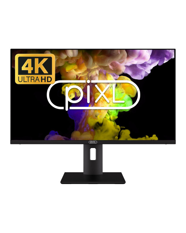 piXL CM28F10 28 Inch 4K Monitor, LED Widescreen, 2160p, 5ms Response Time, 60Hz Refresh, HDMI / Display Port, 16.7 Million Colour Support, VESA Mount, Black Finish, 3 Year Warranty