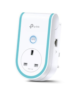 TP-LINK (RE365) AC1200 Dual Band Wall-Plug WiFi Range Extender, 10/100 LAN, AC Pass Through
