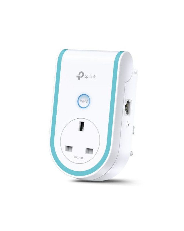 TP-LINK (RE365) AC1200 Dual Band Wall-Plug WiFi Range Extender, 10/100 LAN, AC Pass Through