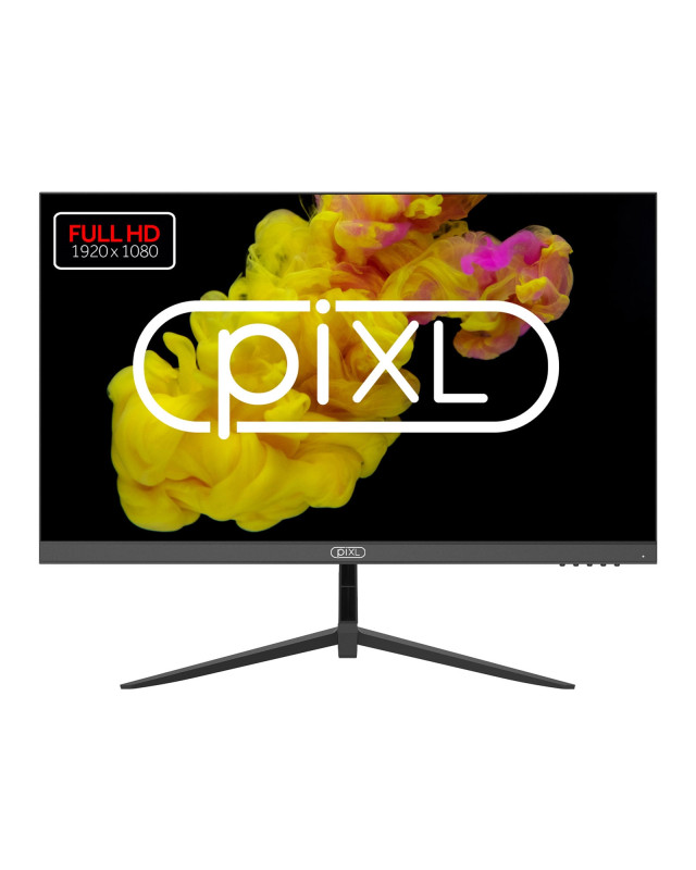 piXL PX24IVHFPD 24 Inch Frameless Monitor, Widescreen IPS LED Panel, 5ms Response Time, 100Hz Refresh Rate, Full HD 1920 x 1080, VGA, HDMI, 16.7 Million Colour Support, Black Finish, 3 Year Warranty