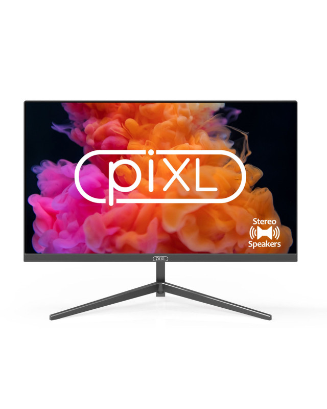 piXL PXD24VH 24 Inch Frameless Monitor, Widescreen, 6.5ms Response Time, 60Hz Refresh Rate, Full HD 1920 x 1080, 16:10 Aspect Ratio, VGA, HDMI, Internal PSU, Speakers, 16.7 Million Colour Support, Black Finish