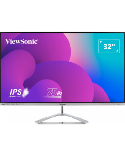 Viewsonic VX3276-MHD-3 32-Inch Full HD, Frameless IPS Monitor, 1080p, 1920 x 1080 Resolution, 75Hz, HDMI, VGA, DisplayPort, Speakers