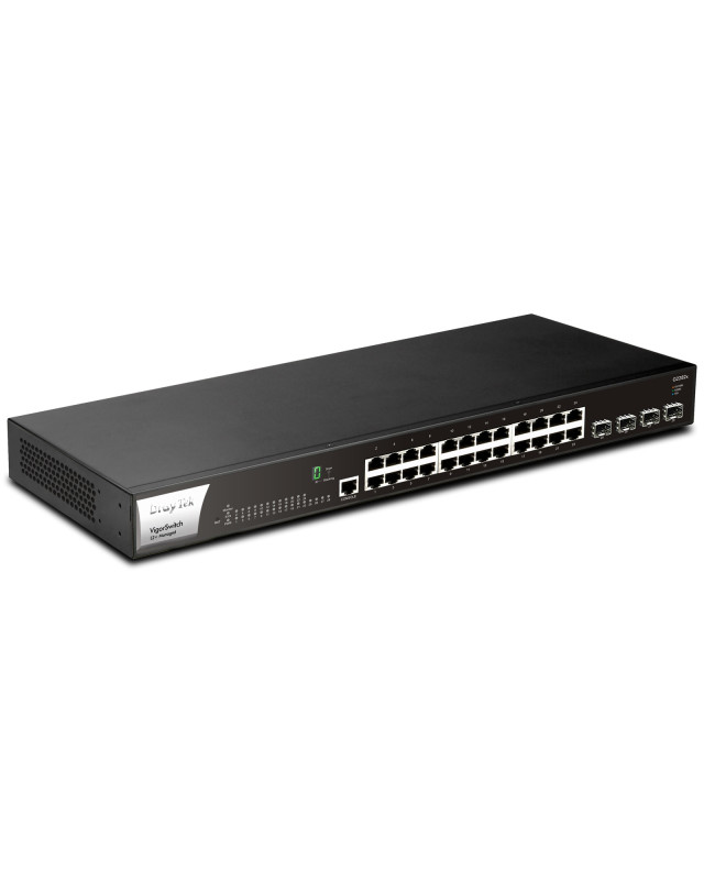 DrayTek VSG2282X-K VigorSwitch G2282x 24 Port Non-POE Fully Managed Layer 2+ Switch with 4x 10GbE SFP Ports