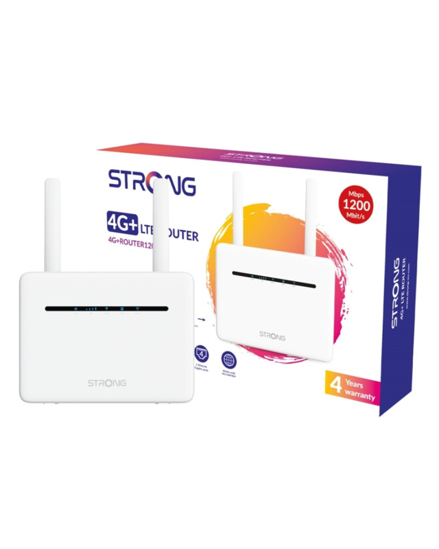 Strong 4GROUTER1200UK 4G LTE CAT6 Unlocked Mobile Broadband Wireless Router with 4x Gigabit Ports