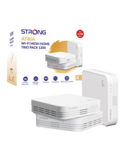 Strong MESHTRI1200UK AC1200 Whole Home Wi-Fi Mesh System (3 Pack) - 5,000sq.ft Coverage