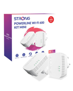 Strong POWERLWF600DUOMINIUK AV600 Mini WI-FI Powerline Kit (2 Pack)