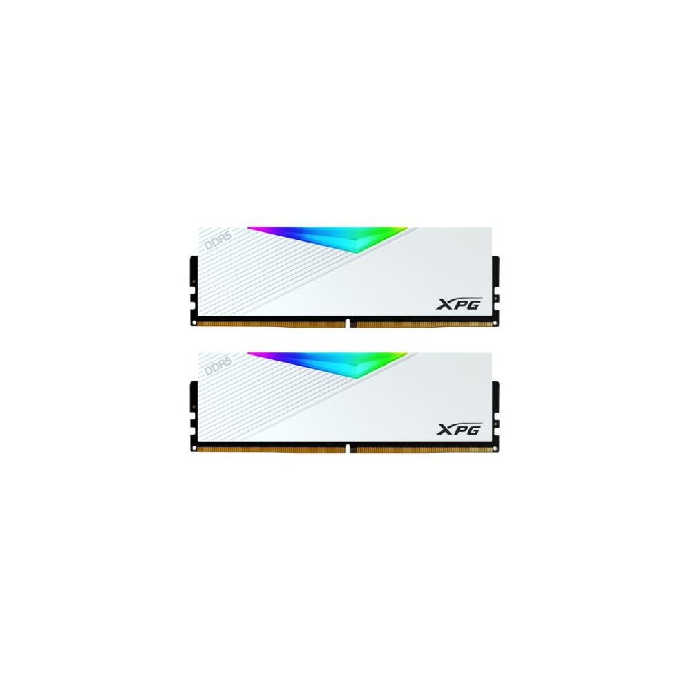 ADATA XPG Lancer RGB 32GB Kit (2 x 16GB), DDR5, 6400MHz (PC5-51200), CL32, 1.4V, ECC, XMP 3.0, PMIC, DIMM Memory, White