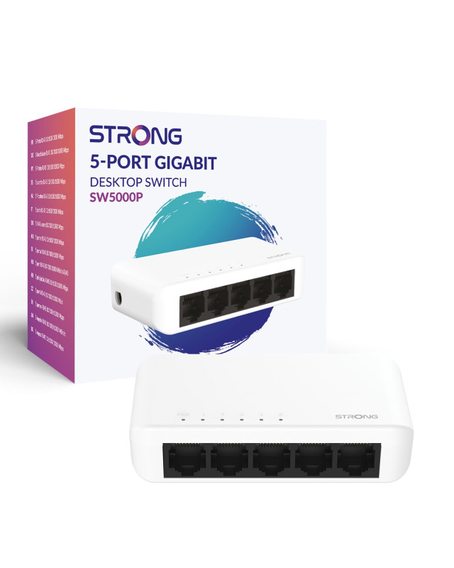 Strong SW5000PUK 5 Port Gigabit Switch (Plastic)