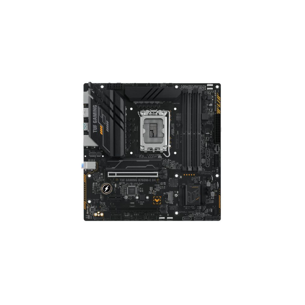 Asus TUF GAMING B760M-E D4, Intel B760, 1700, Micro ATX, 4 DDR4, HDMI, DP, 2.5G LAN, PCIe4, 2x M.2