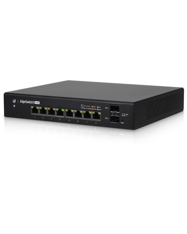 Ubiquiti EdgeSwitch 8 8-Port 150W Managed PoE+ Network Switch