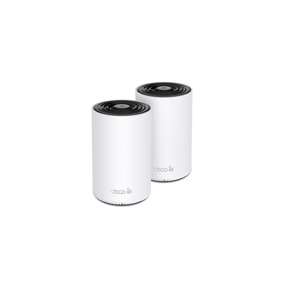 TP-LINK (DECO XE75) AXE5400 Wi-Fi 6E Tri-Band Mesh System, 2 Pack, AI-Driven Mesh, 3 x LAN on each Unit, Voice Control