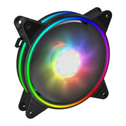 GameMax Razor Extreme 12cm PWM ARGB Dual Ring Case Fan, Hydro Bearing, 24 LEDs, Anti-Vibration, Up to 1200 RPM