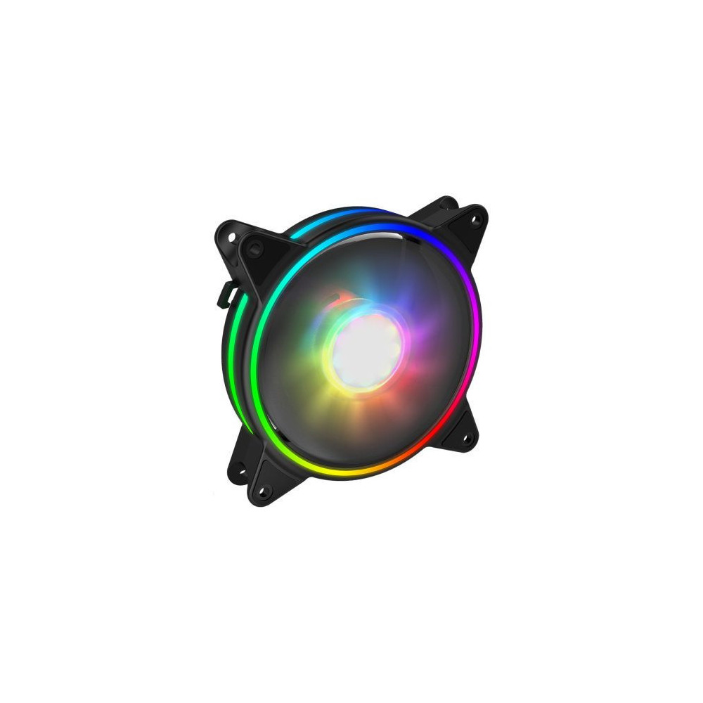 GameMax Razor Extreme 12cm PWM ARGB Dual Ring Case Fan, Hydro Bearing, 24 LEDs, Anti-Vibration, Up to 1200 RPM