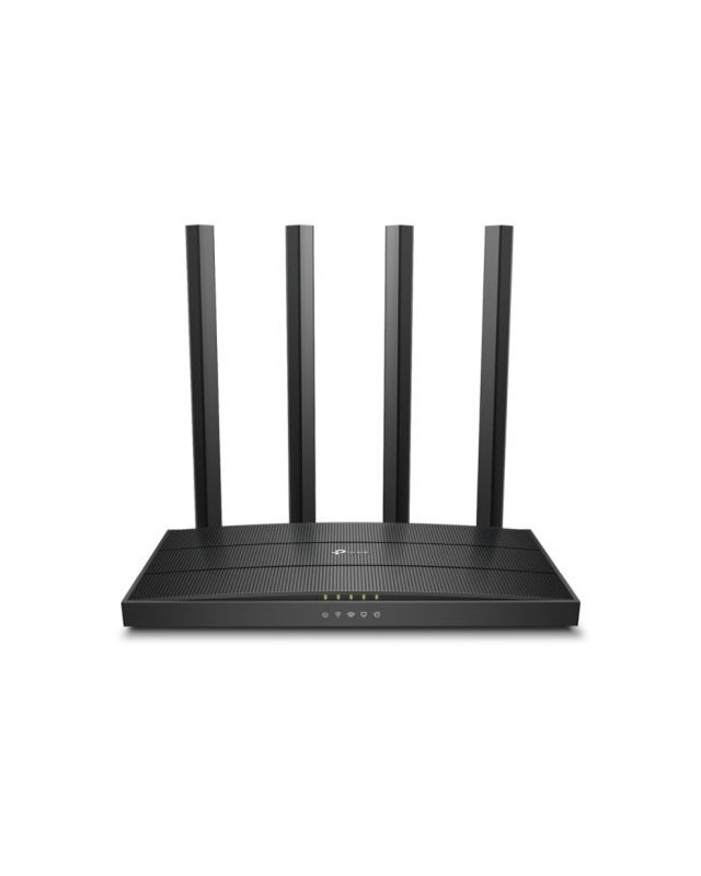 TP-LINK (Archer C6), AC1200 (867+300) Wireless Dual Band GB Cable Router, 4-Port, MU-MIMO, Access Point Mode