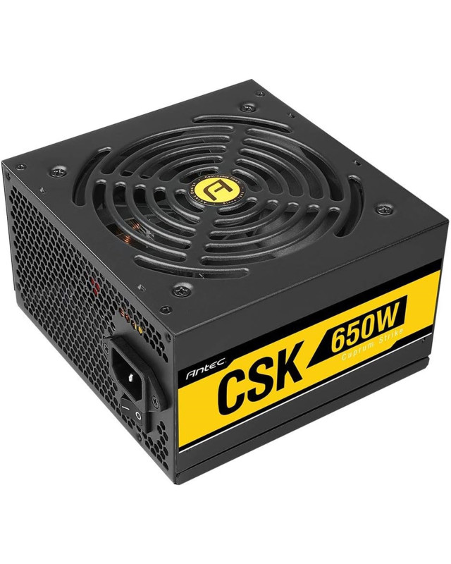 Antec Bronze Power Supply, CSK 650W 80+ Bronze Certified PSU, Continuous Power with 120mm Silent Cooling Fan, ATX 12V 2.31 / EPS 12V, Bronze Power Supply