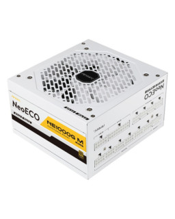 Antec NE1000G M, White, PCIe 5.0 Ready, Fully Modular, 80PLUS Gold, Single Rail, 83A, 120mm FDB Fan, ATX3.0 PSU
