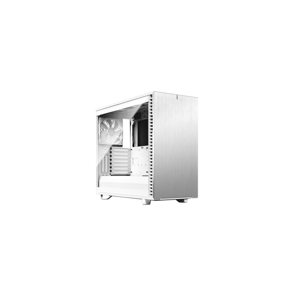 Fractal Design Define 7 (White TG) Gaming Case w/ Clear Glass Window, E-ATX, Multibracket, 3 Fans, Fan Hub, Silence-optimized, U