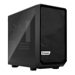 Fractal Design Meshify 2 Nano (Black TG) Gaming Case w/ Dark Glass Window, Mini ITX, Angular Mesh, USB-C, 331mm GPU & 280mm