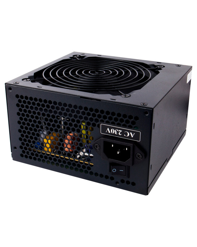 TARGET 500W Builder Series PSU with 12cm Cooling Fan - Black Edition, High-Efficiency | PFC Certified | CE Compliant | White Box Packaging