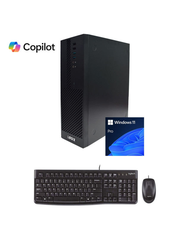 LOGIX 12th Gen Intel Core i7 12 Core Small Form Factor SFF Business / Education PC with 16GB RAM, 1TB SSD, Windows 11 Pro, Keyboard, Mouse & 3 Year Warranty