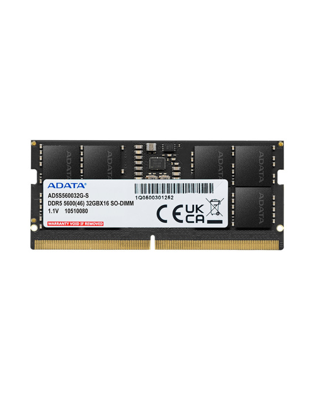 Adata AD5S560016G-S 16GB SODIMM System Memory DDR5, 5600MHz, 1 x 16GB