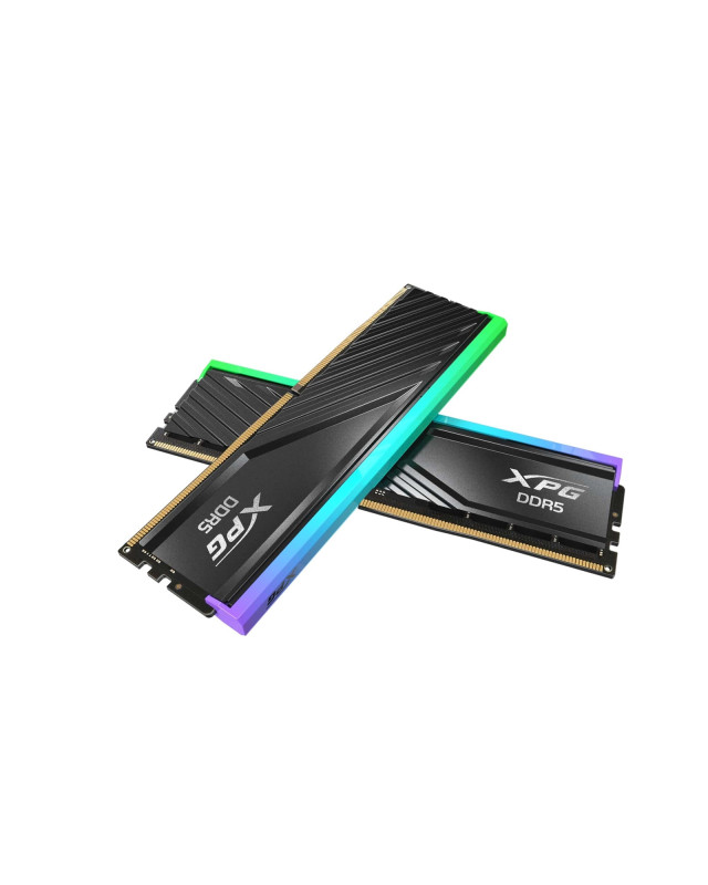 Adata LANCER RGB AX5U6000C3616G-DTLABRBK DDR5 6000MHz, 32GB, (2 x 16GB) CL36-38-38, 1.35v, Retail, Black RGB System Memory