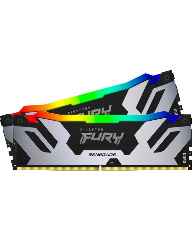 Kingston FURY Renegade RGB KF572C38RSAK2-48 48GB (24GB x2) DDR5 7200MT/s Silver/Black DIMM [XMP]