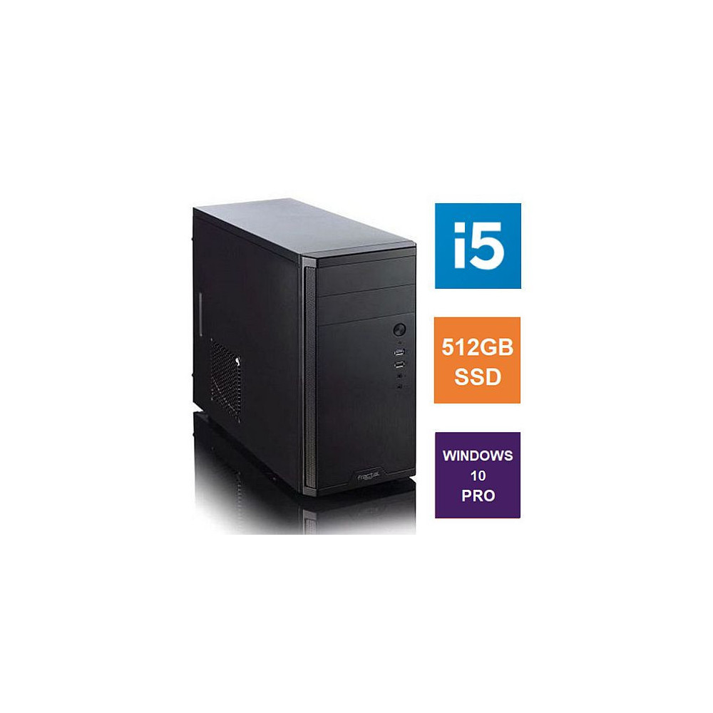 MATX Tower PC, Fractal Core 1100 Case, i5-11400, 8GB 3200MHz, 512GB SSD, Bequiet 450W, No Optical, KB & Mouse, Windows