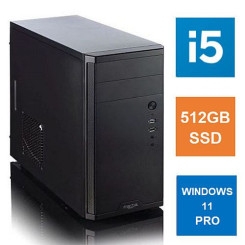 i5-11400, 8GB 3200MHz, 512GB SSD, Bequiet 450W, No Optical, KB & Mouse, Windows 11 Pro