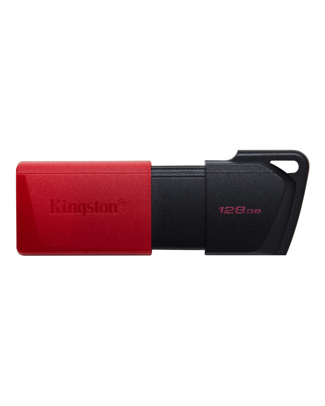 Kingston DataTraveler ExodiaM DTXM/128GB USB Flash Drive, 128GB, USB 3.2, Red / Black, Moving Cap Design