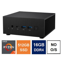 Spire Mini PC, Asus PN52 Case, Ryzen 7 5800H, 16GB 3200MHz, 512GB SSD, 2.5G LAN, Wi-Fi 6E, HDMI, DP, USB-C, VESA Mountable,