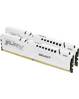 Kingston FURY Beast RGB KF564C32BWEK2-64 64GB (32GB x2) DDR5 6400MT/s White System Memory