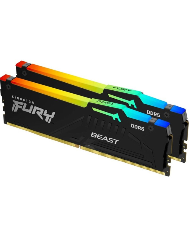 Kingston FURY Beast KF556C40BBAK2-64 64GB (2x32GB) System Memory, DDR5, 5600MHz, Black, 288 Pin, AMD EXPO Certified