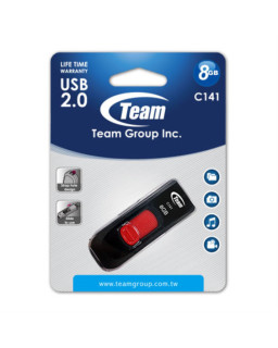 Team C141 8GB USB 2.0 Red USB Flash Drive