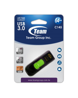 Team C145 64GB USB 3.0 Green USB Flash Drive