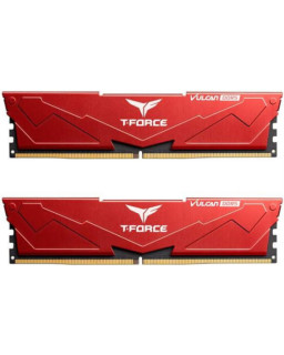 TeamGroup T-Force VULCAN Red DIMM Kit 64GB (2 x 32GB), DDR5 6000MHz System Memory